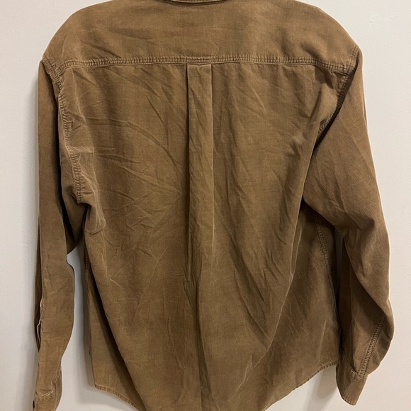 Croft & Barrow Tan Corduroy Shirt - Picture 4 of 5